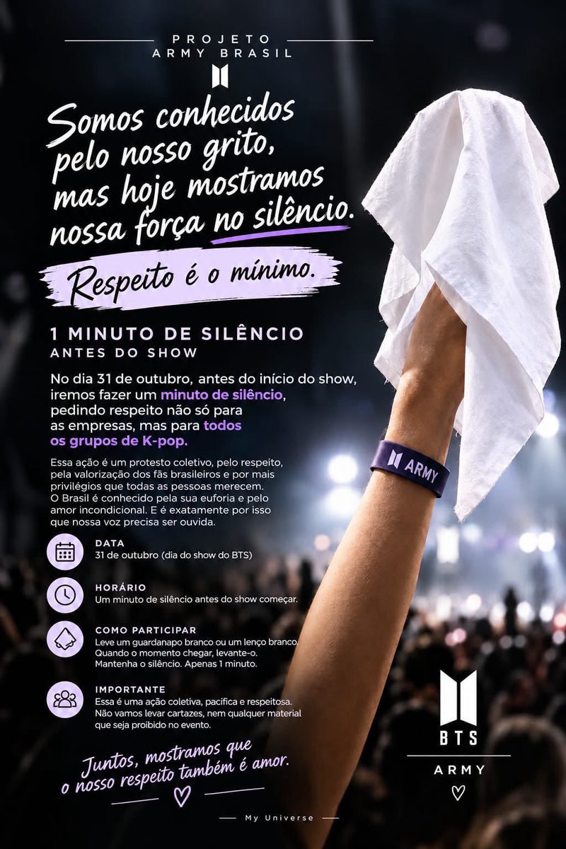 arirangfiles_'s tweet photo. EU NÃO ACREDITO NO QUE TÔ LENDO! 

1 minuto de silêncio no show pra protestar contra empresa?! Vocês perderam a noção? Eles vão achar que a raiva é DELES! Apaguem essa vergonha!

#BTS #army #BTS_ARIRANG https://t.co/YLvxvOxWH9