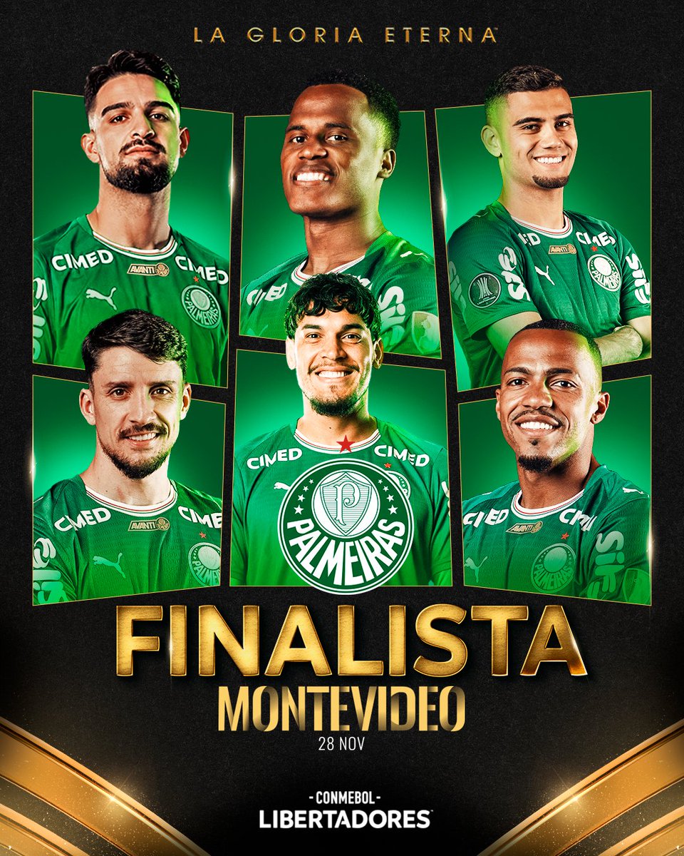 Libertadores's tweet photo. 🟢🏆 ¡OTRA VEZ @Palmeiras A LA FINAL DE LA CONMEBOL #Libertadores! https://t.co/s9vwFQY9DX