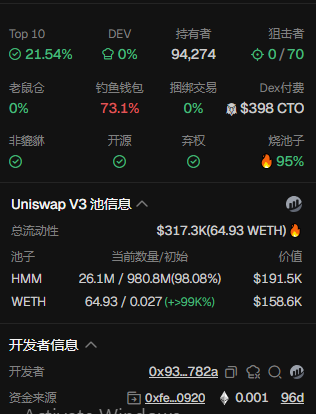 TheBlockSea's tweet photo. $HMM 为 Robinhood Chain 生态系统的早期阶段带来了独特的猫咪表情包形象。0x7fe995a80075df3dc8ae11a9b82c7fe4202cd87f

凭借忠实的社群和基于信念的故事，该项目正蓄势待发，准备迎接下, 阶段的关注。

随着生态系统的发展，HMM 的活力将取决于社群的动力、认可度和持续增长。🤔🐈 https://t.co/IxhH1SV3Ey