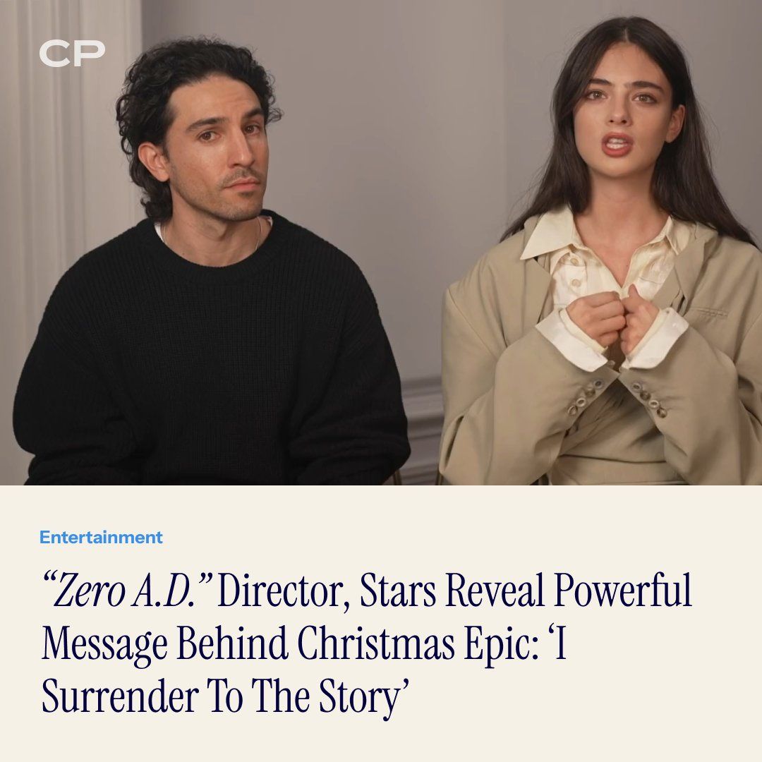 ChristianPost's tweet photo. Director Alejandro Monteverde's "Zero A.D.: The Birth of Christ," starring Deva Cassel and Jamie Ward, opens in theaters Dec. 11. #ZeroAD #AngelStudios #Nativity #AlejandroMonteverde #ChristianPost
https://t.co/JaKwq2NvWD https://t.co/GXC05M3XfR