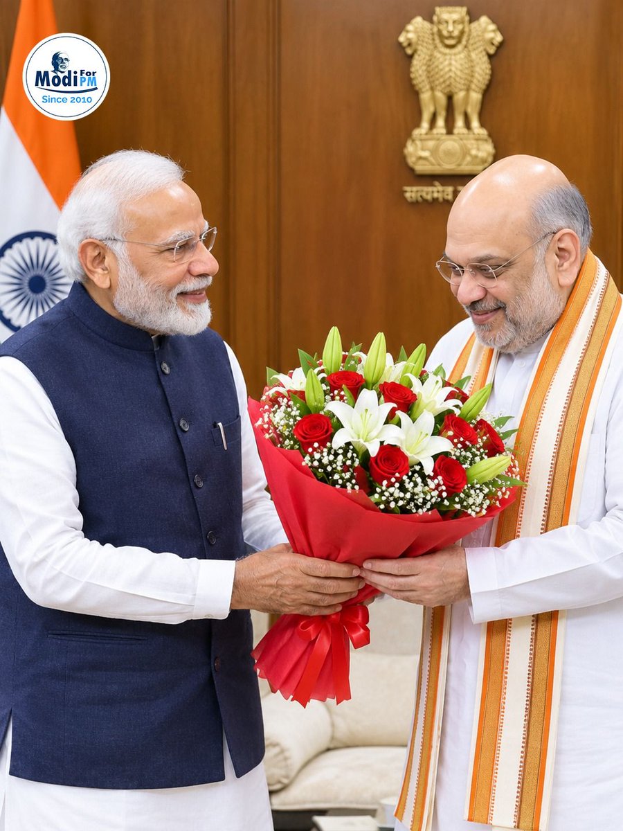 ModiforPMOrg's tweet photo. शुभ जन्मदिवस! 

देश के यशस्वी केंद्रीय गृह एवं सहकारिता मंत्री श्री @AmitShah जी को जन्मदिवस की हार्दिक बधाई एवं अनंत शुभकामनाएँ।

राष्ट्रसेवा के प्रति आपका समर्पण, कुशल संगठनात्मक नेतृत्व एवं दृढ़ संकल्प सदैव देश को सशक्त बनाने की प्रेरणा देते रहें। https://t.co/ZvZKDVm8tC
