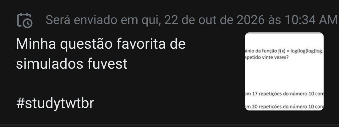 papaismurfstudy's tweet photo. É de matemática.
Mas acho que deveria ser anulada, ainda vou refazer pr confirmar. Mesmo assim é mto legal, da um nó na cabeça https://t.co/1YCiKwQiN7