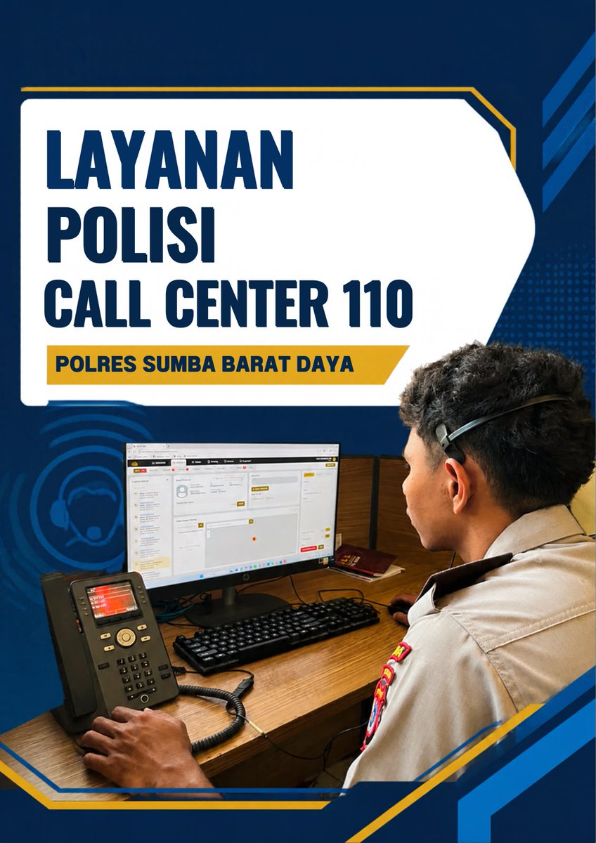 Humassbd_03's tweet photo. Butuh bantuan polisi? Hubungi Call Center Polri 110 untuk melaporkan gangguan kamtibmas atau keadaan darurat. Gratis, gunakan dengan bijak!

#PoldaNTT #PolresSumbaBaratDaya #CallCenter110 https://t.co/WpbGJSA0lS