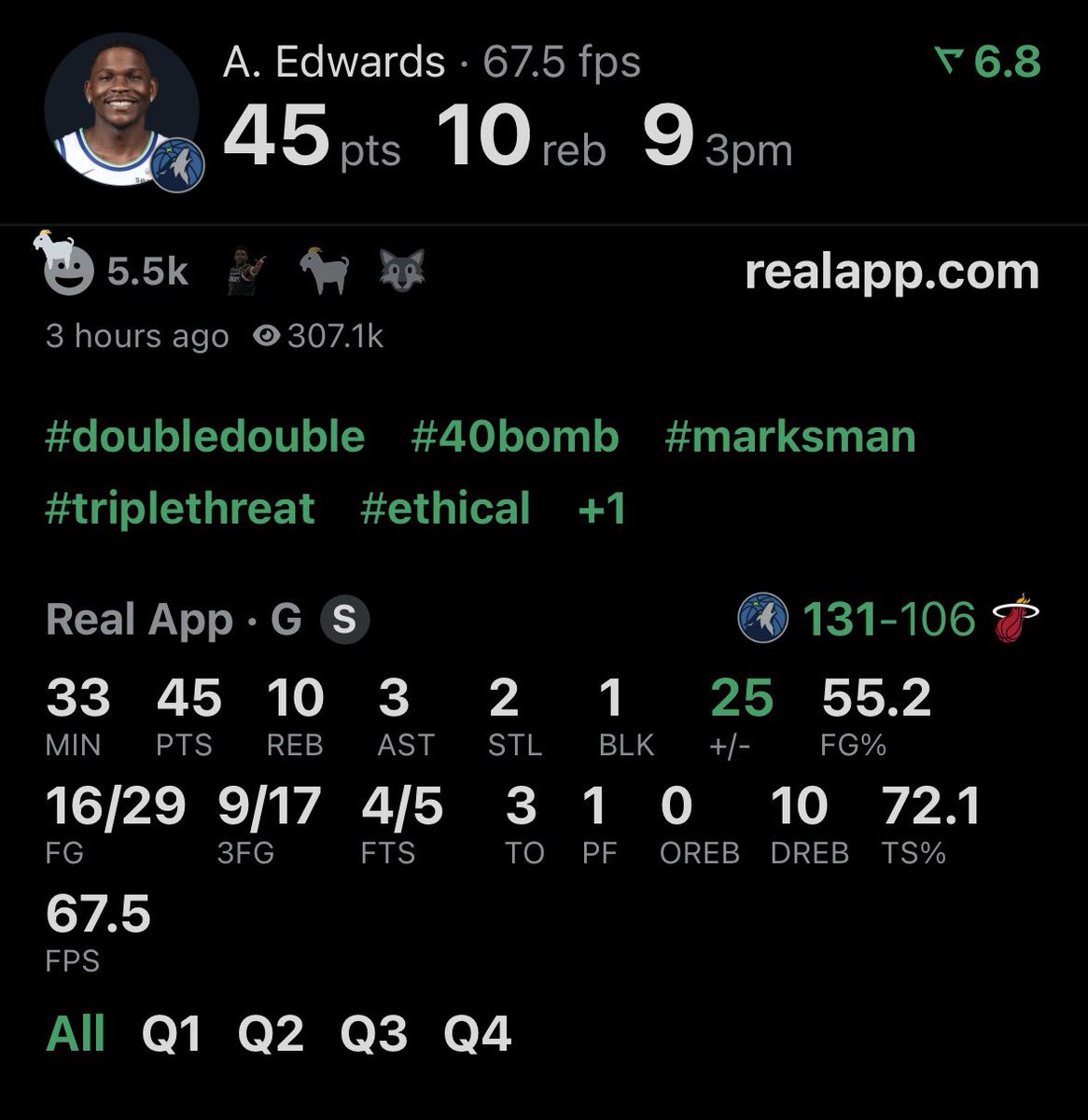 cheapiemac's tweet photo. He did in fact go for 40 https://t.co/fWsRHbk0gF