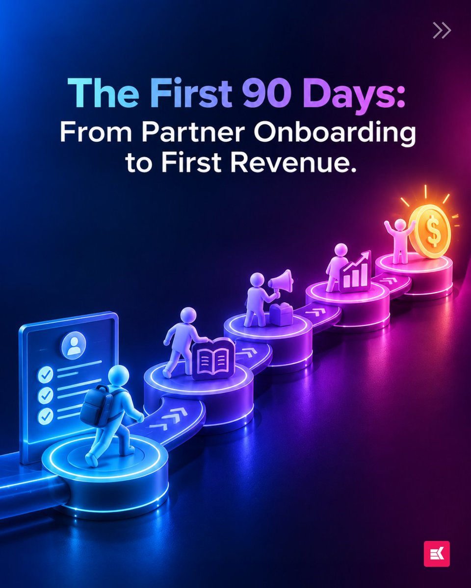KademiHQ's tweet photo. Onboarding done, but are your partners ready to sell? 

Discover how the first 90 days can turn partner enablement into revenue: 

https://t.co/BoJdnJNHc1 https://t.co/HvFKzxDxLd
