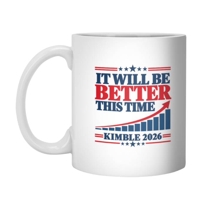 RepJackKimble's tweet photo. Our last campaign merchandise of the 2026 campaign just dropped. Our best selling product so far has been the original It Will Be Better This Time Shirt, but that's just opinion, isn't it?  This one  has a graph.  That way, you can not only tell your friends about Jack Kimble's courageous promise, but also show them scientific proof that it will happen. https://t.co/2TJiy0QgwB