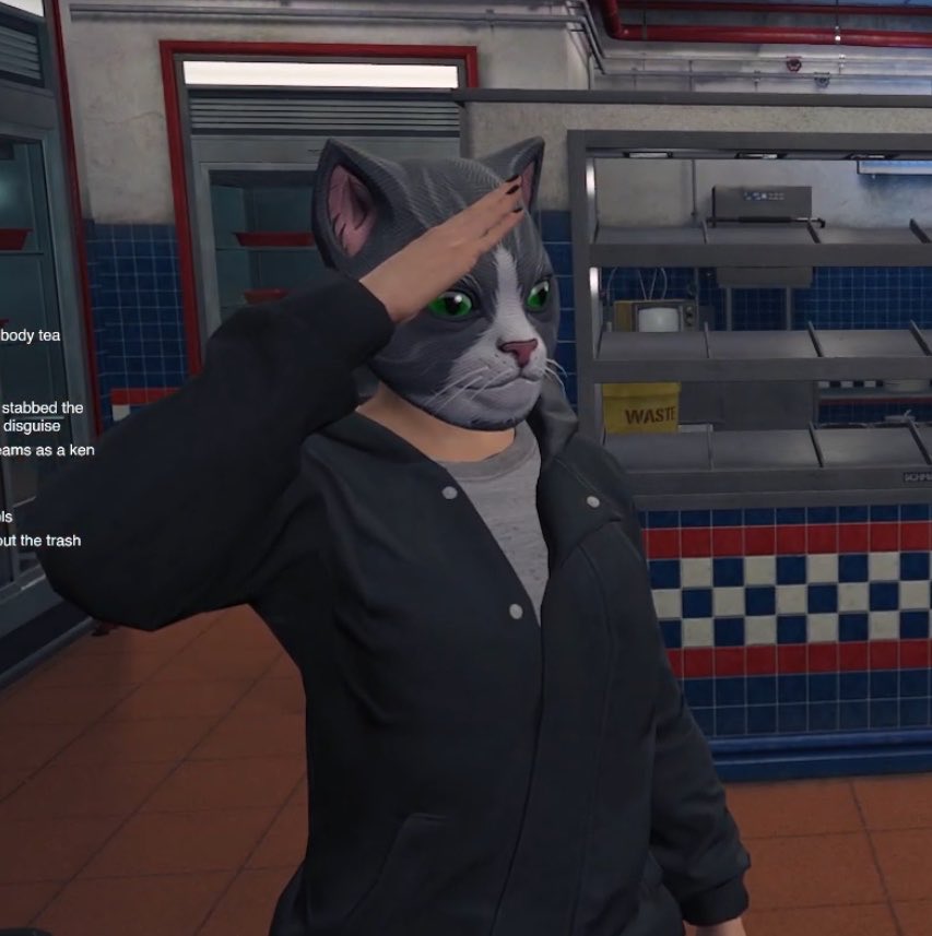 strapbrielle's tweet photo. Dixie disguised as a cat 😭😭 #nopixelv https://t.co/xZM2ePLmWi