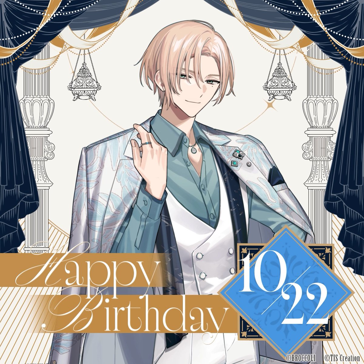 Le_Mirage_jp's tweet photo. ／
　お誕生日おめでとう、レオン！
＼

本日、10月22日はのレオン・ヴィトリーの誕生日💐

🎬誕生日録りおろしボイス映像 レオンVer.
「祝ってもらえるなんて考えてもみなかった」
URL： https://t.co/1NGjFHjUCS
CV. 増田俊樹
《期間限定公開 2026/10/24まで》

#ミラミス #LicoBiTs https://t.co/2lzEQO28tU