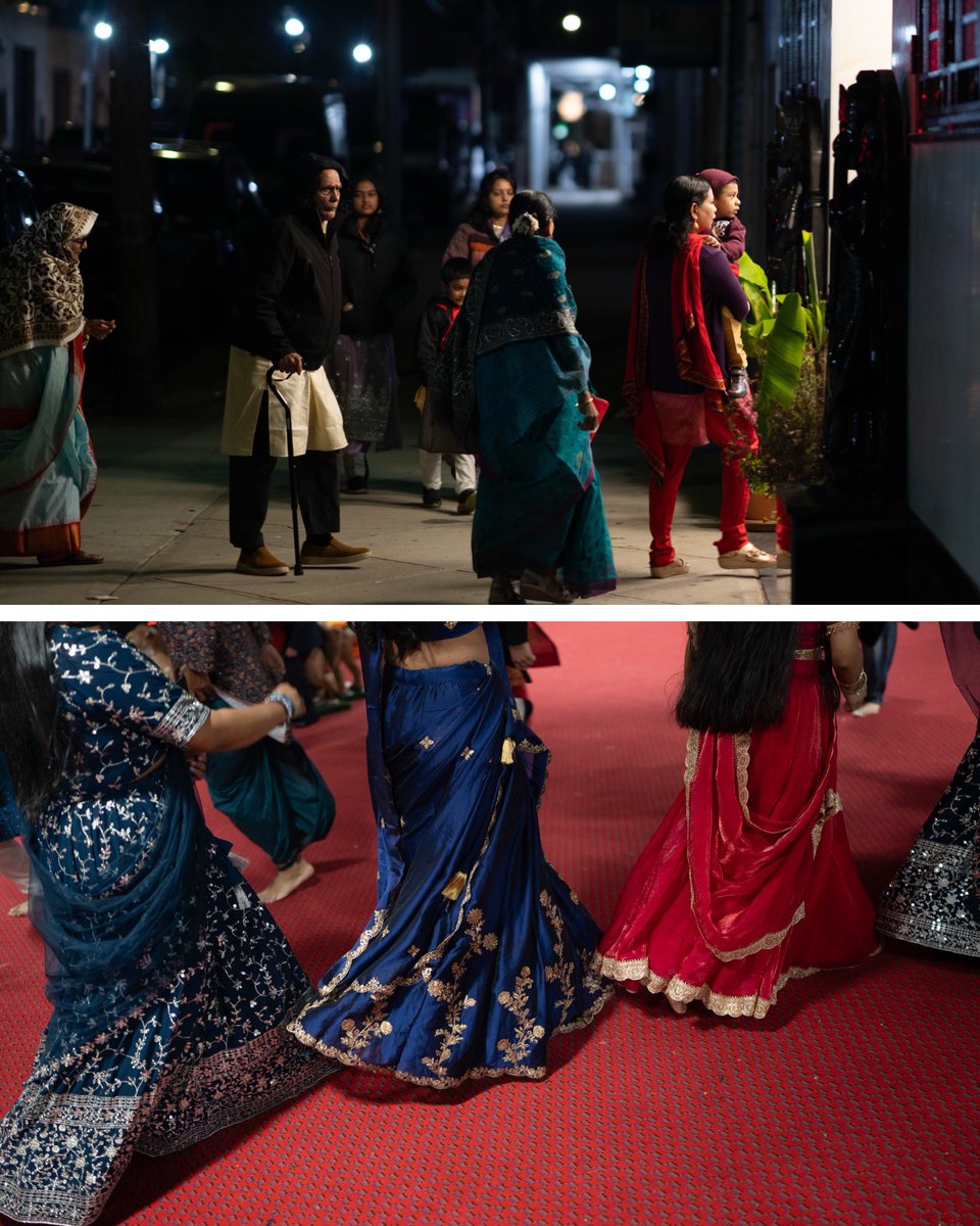 NYCMayor's tweet photo. This week, I was blessed to join Hindu New Yorkers in Queens celebrating Navratri, Durga Puja, Dashain, and Vijayadashami. 

We danced garba, performed aarti, witnessed Sindoor Khela, and honored the Goddess Durga.

It was an honor to come together in joy, faith, and community in temples across our city — especially after the attempted mass shooting at a Hindu temple in Illinois last week.

May we all join together in our shared responsibility to stand against hate and care for one another.

Jai Mata Ki.