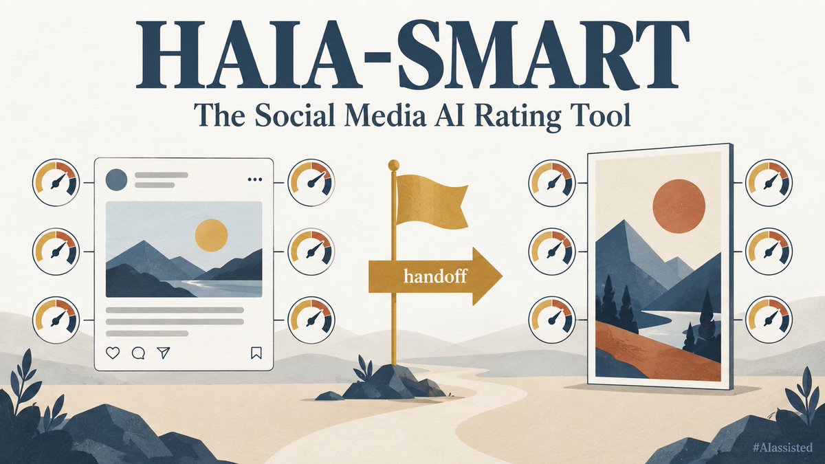 HAIA_RECCLIN's tweet photo. LinkedIn Engineering says its feed is now an LLM-based retrieval system, with long dwell among the signals it names.
HAIA-SMART scores a post and its visual before either goes live. A person approves every result.
https://t.co/AemoZuNdZS
#AIassisted https://t.co/pHbQKID4Sa