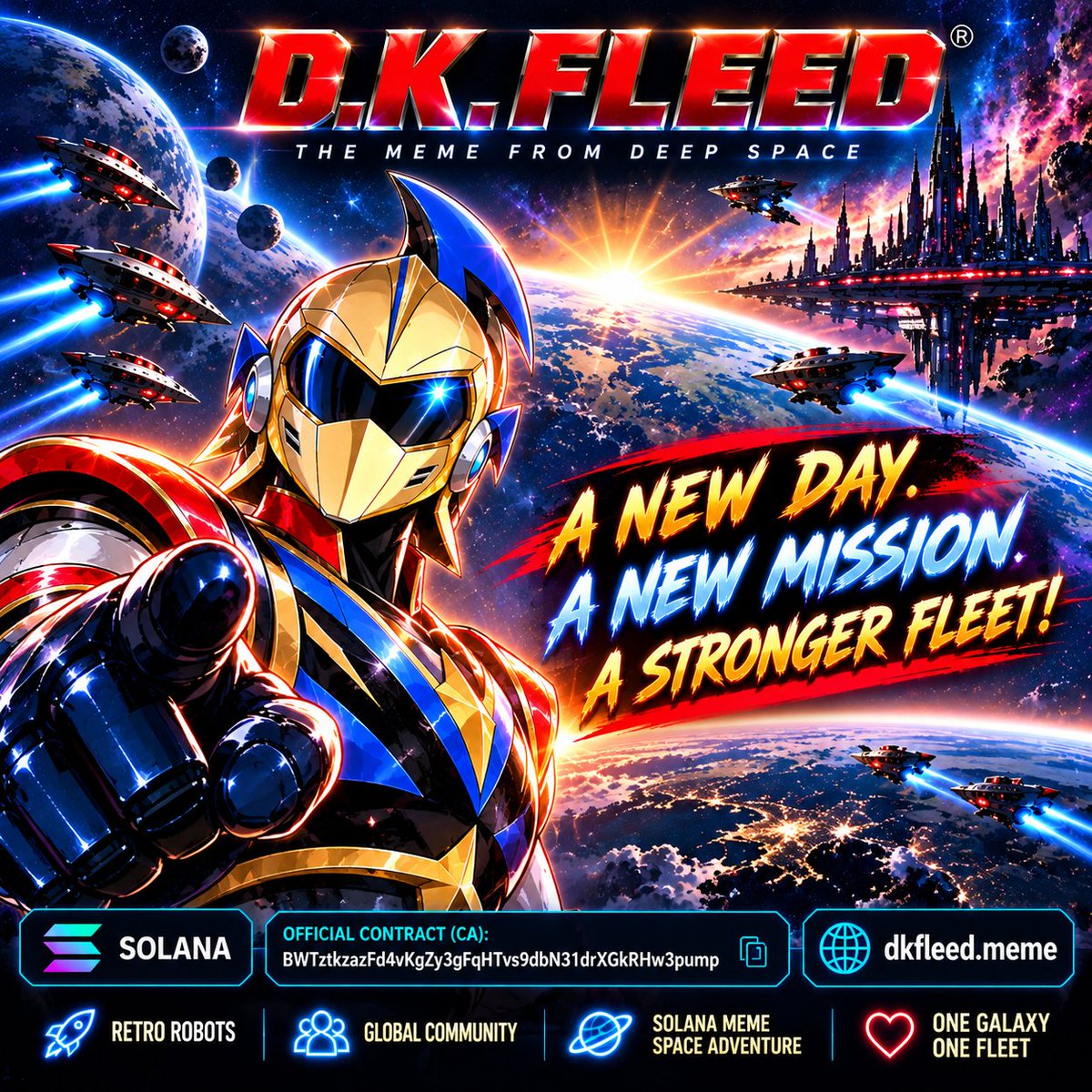 dkfleedmeme's tweet photo. 🚀🤖 A NEW DAY. A NEW MISSION!

🌌 D.K. FLEED ($DKF) is building its galactic fleet!

⚡ Retro robots
🌍 Global community
🛸 Epic space adventures
🔥 Join the fleet!
🪙 CA:
BWTztkzazFd4vKgZy3gFqHTvs9dbN31drXGkRHw3pump

🌐 https://t.co/2q5uD6w3V6

#DKF #Solana https://t.co/AK90dX93t8