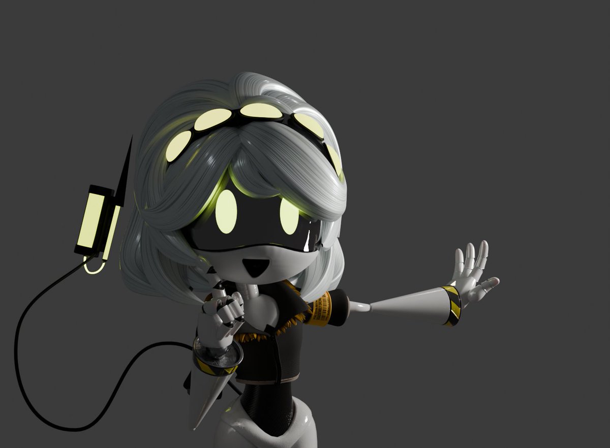 rehmess's tweet photo. :v_dance:

model by @danifixix

#mdtwt #murderdrones #SerialDesignationV https://t.co/sgAeu89qSL