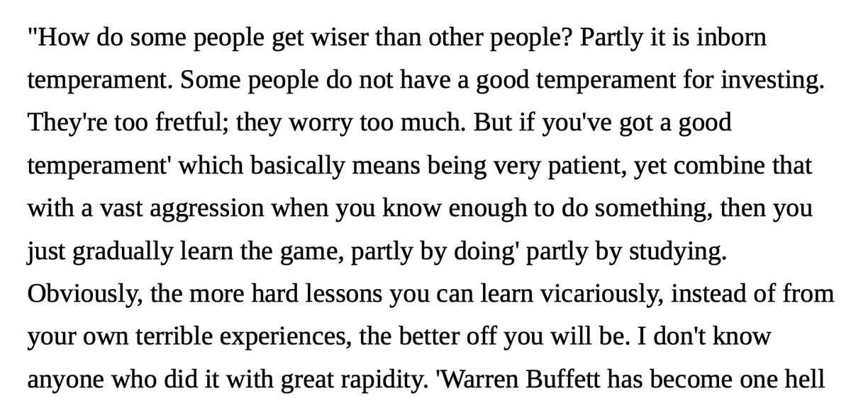 TimIsgro's tweet photo. Charlie Munger on how to improve as an investor... https://t.co/9WTkKsabMa