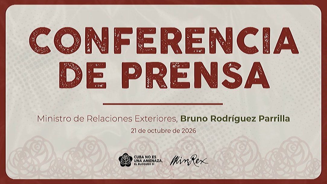 EmbaCubaArg's tweet photo. 🇨🇺 | Disponible en YouTube la Conferencia de Prensa ofrecida hoy por el canciller de #Cuba, @BrunoRguezP, ante medios de prensa nacionales y extranjeros.

https://t.co/5UjQvNwKj5 https://t.co/r5v5cY7ELA