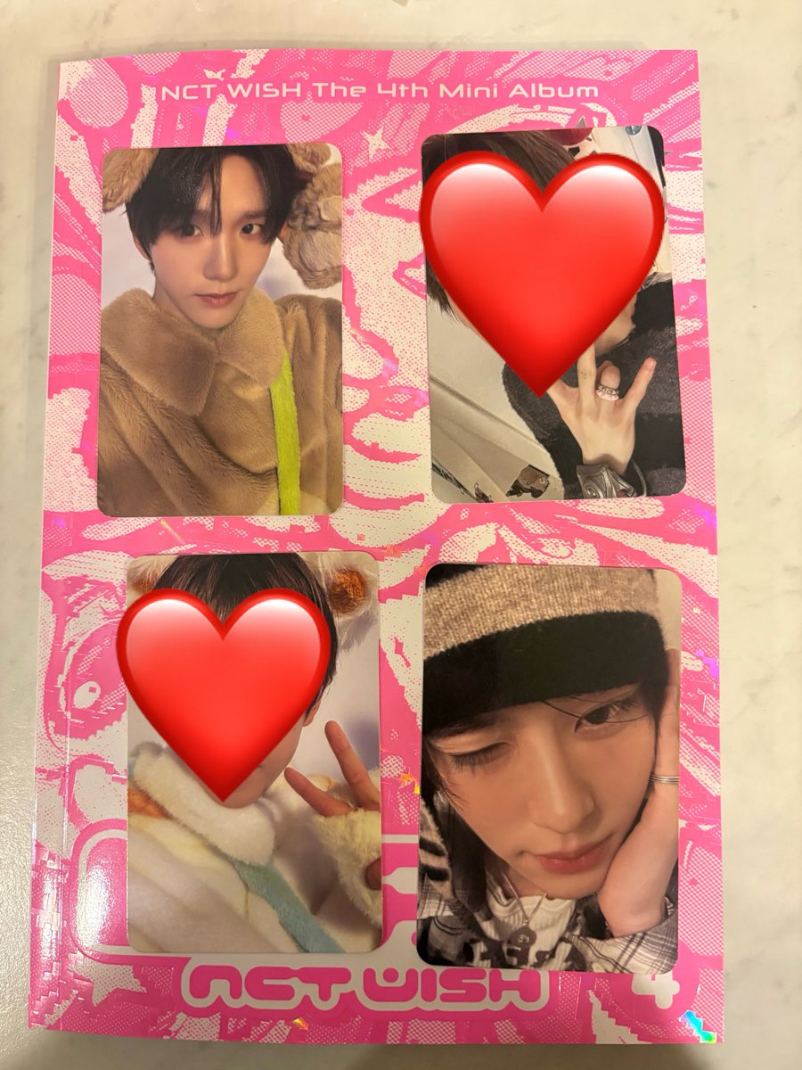 dkwn0017's tweet photo. NCT WISH nctwish I SPY 
初回限定 封入 トレカ 交換

譲　シオン、ジェヒ

求　同種リク❤️

内容によっては他種でも構いません。
郵送希望です📮
お気軽にお問い合わせください。

また、返信に時間がかかる場合があります。
ご了承ください。
 #nctwish交換  #NCTWISH譲 https://t.co/QGYwHaZN3d