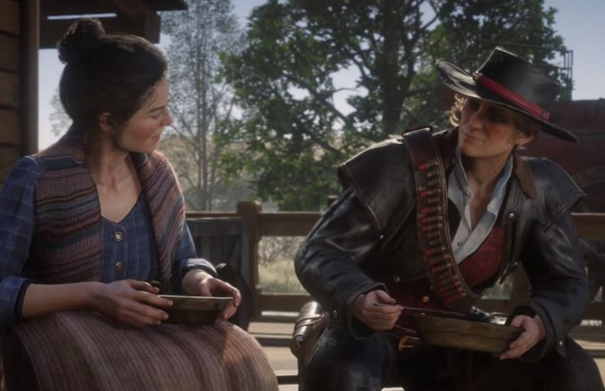 mrythur's tweet photo. hear me out Sadie comforting the widows 👀👀👀 https://t.co/5AtwOsiFTn