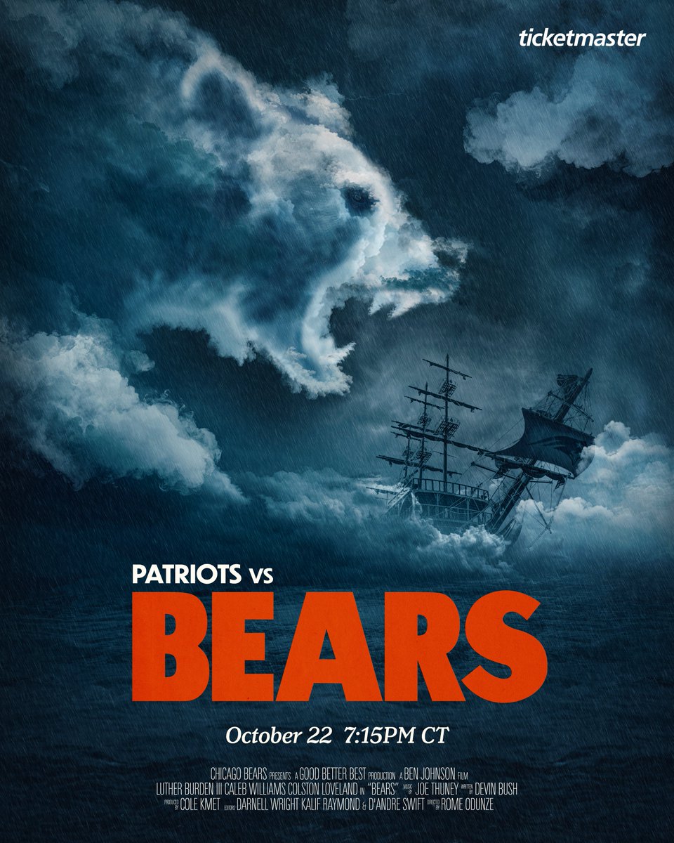 ChicagoBears's tweet photo. A storm's brewing 🌊 https://t.co/iyc7NnOFDr