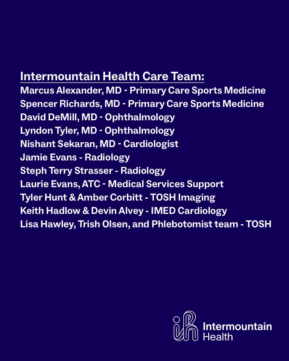 Intermountain's tweet photo. Basketball is back! 🏀

Good luck to the @utahjazz and our Intermountain Health Care team as their 2026-27 season tips off tonight.

#TakeNote https://t.co/OUIHlJG8GZ