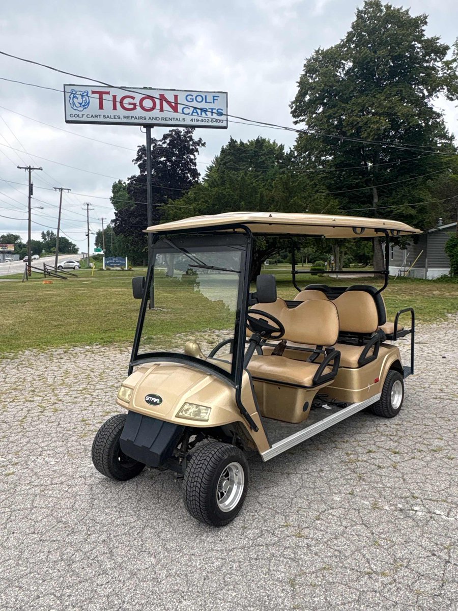 TigonGolfCarts's tweet photo. Star EV CLASSIC - Beige 6 Passenger LSV 2015 Star EV CLASSIC $7,500 street legal 6 passengeR. CALL: 419-402-8400 https://t.co/GGuHq6k8hW   #StarEV #StarEVClassic #LSV #LowSpeedVehicle #6PassengerGolfCart #SixSeaterGolfCart #ElectricVehicle #BeigeGolfCart #GolfCartLife #GolfCarts https://t.co/XAZlEhI3PN