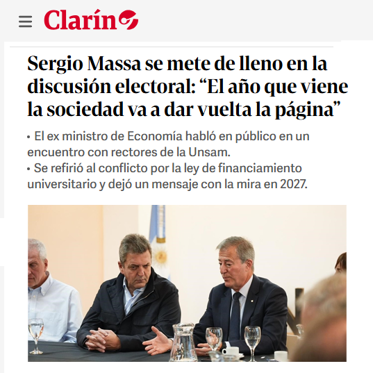 SomosFR's tweet photo. MASSA JUNTO A RECTORES UNIVERSITARIOS

"Creo que inexorablemente el año que viene la mayoría de la sociedad le va a dar vuelta la página a esto". https://t.co/PHv3qwSx2J