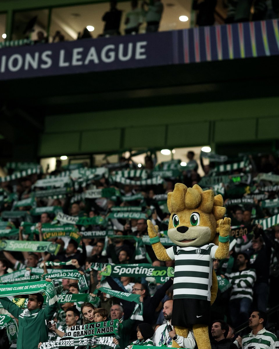 SportingCP's tweet photo. Juntos até ao fim 🔗 Obrigado pelo apoio no regresso a Alvalade, Sportinguistas 🦁 https://t.co/tX8kKF32P5