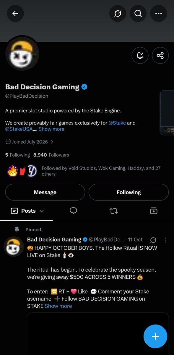 Gamr069's tweet photo. @jonjiponji @PlayBadDecision @Stake 🆔️Gamer069 

@Nicofigueaar 

Good luck guys https://t.co/a5kF0aO0PG