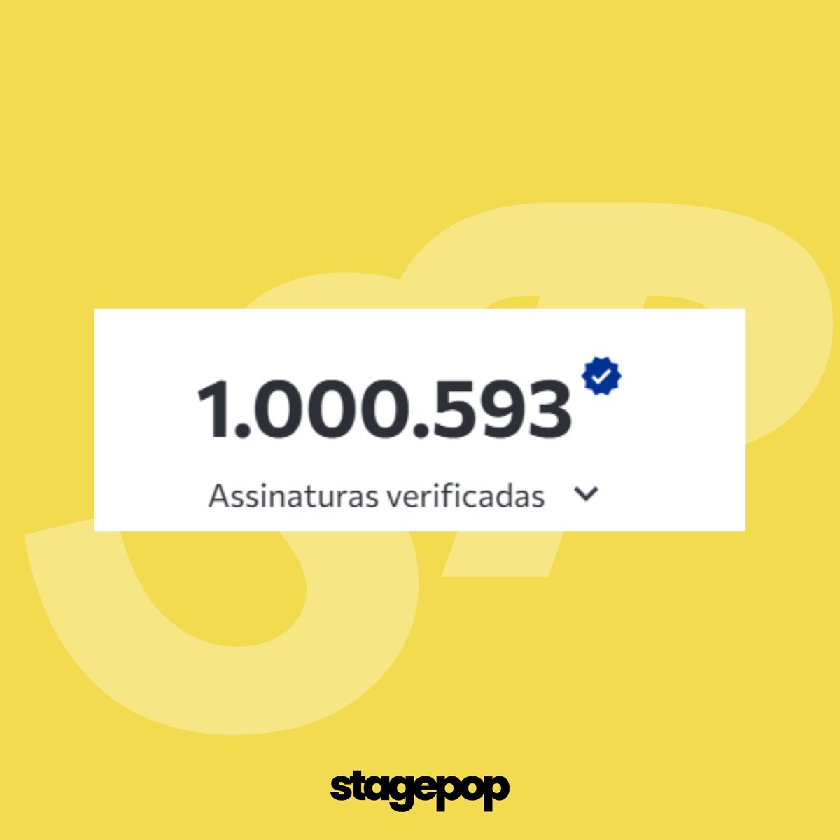 stagepopbr's tweet photo. Mais de UM MILHÃO DE PESSOAS aderiram ao abaixo-assinado para que a Rede Globo faça a checagem de fatos durante o último debate presidencial. https://t.co/mOQghn72SA