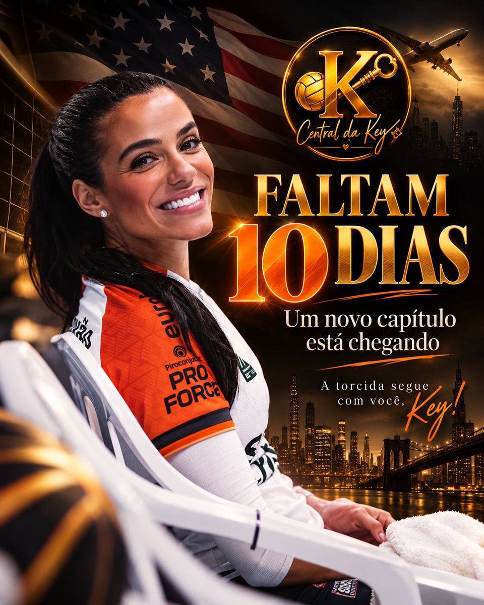 Central_Da_Key's tweet photo. 🇺🇸🏐 A contagem regressiva começou! Faltam 10 dias para Key Alves se apresentar nos Estados Unidos, e a ansiedade já está batendo. Uma nova etapa, novos desafios e mais sonhos para conquistar. Estamos na torcida, Key! 🧡🔑

🔗 https://t.co/U4Y0fgTj8z

#KeyAlves https://t.co/8P6vymk18G