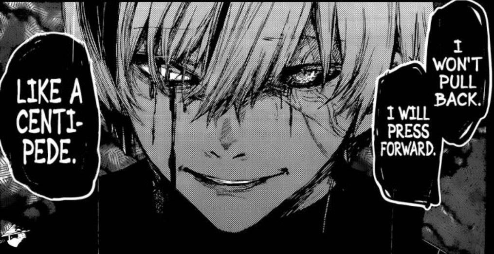 Ken__Kaneki993's tweet photo. There will never be a greater run than oek Kaneki all the way to epilogue Kaneki https://t.co/se5fcOXFIQ