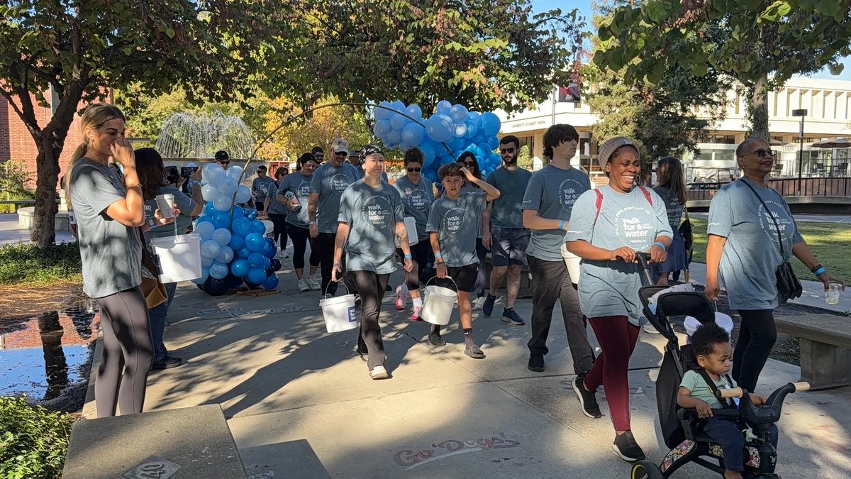 FSCWI's tweet photo. Every step supported access to clean, safe water.

CWI joined Walk for Water at Fresno State, hosted by Grundfos in support of Water Mission. The community walk raised funds and awareness to help provide safe water to 4,000 people worldwide. https://t.co/a4oDZDnZs9