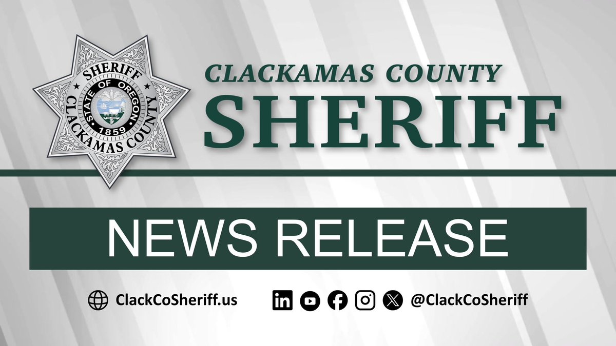 ClackCoSheriff's tweet photo. NEWS RELEASE UPDATE (10/21/26): Suspect located deceased after triple homicide in Happy Valley   

Read more: https://t.co/3nmEvZ14V9 https://t.co/EPXsjOagHP