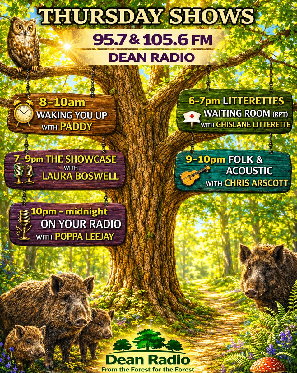 dean_radio's tweet photo. 🎶 On this day in 1983, Culture Club topped both UK charts with Karma Chameleon and Colour by Numbers. Singing already? 😄
Add some colour to Thursday with Dean Radio!
📻 95.7 & 105.6 FM | Online | App
🔊 “Alexa, play Dean Radio”
#ForestofDean #LocalRadio #WhatsOn #Thursday https://t.co/Rbs0B0Peyg