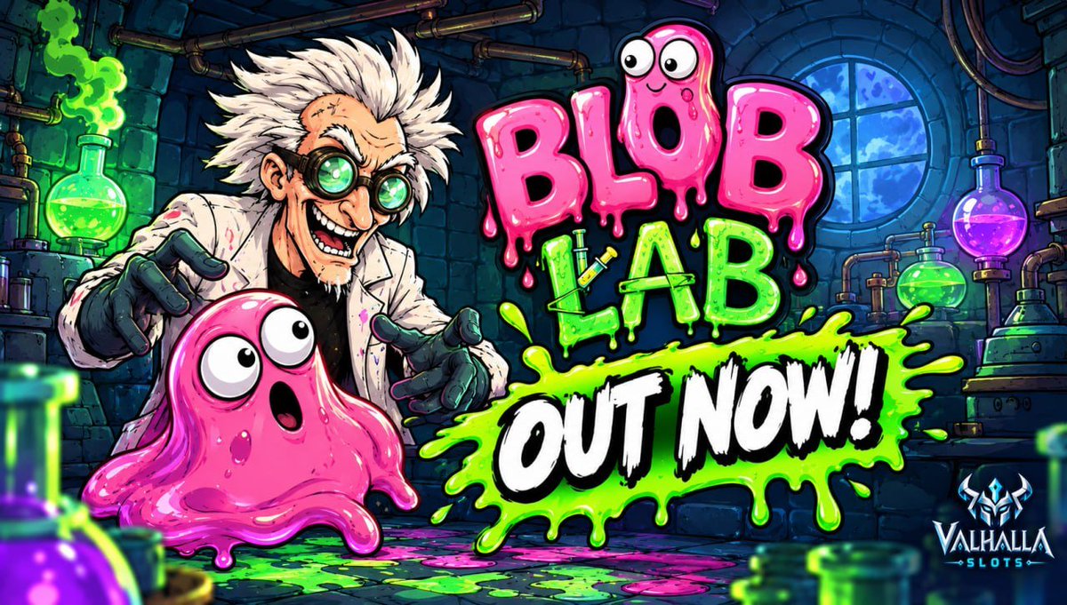 Valhalla_Slots's tweet photo. 🧪WELCOME TO THE BLOB LAB! 🧪
🔥 IT’S OFFICIALLY OUT NOW ON @Stake🔥

Things are getting SLIMY! 🟢🩷 Meet the mad scientist, unleash the blobs, and dive into the chaos of BLOB LAB! 🧪👀

🎰 Play now on Stake 👇
🔗 https://t.co/M7tYjZgBlT

Drop your stake usernames! You might get a tip to try!😈🧪

Follow Valhalla slots on stake now!
https://t.co/e0ROTyAs2k

#BlobLab #ValhallaSlots #Stake #Slots #OnlineSlots #CasinoGaming #iGaming #SlotGames #Gaming
