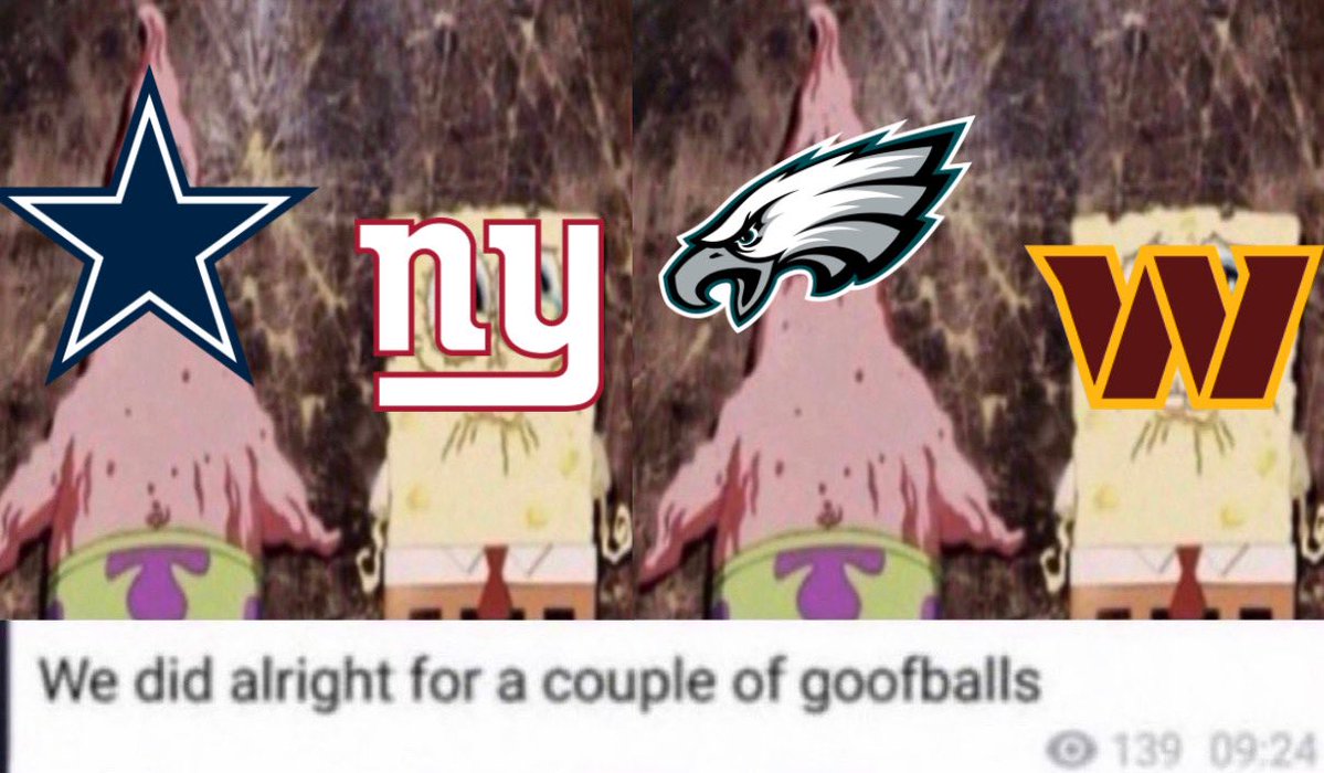 J0nesToChina's tweet photo. Roll NFC East baby https://t.co/0HyzitCxLf