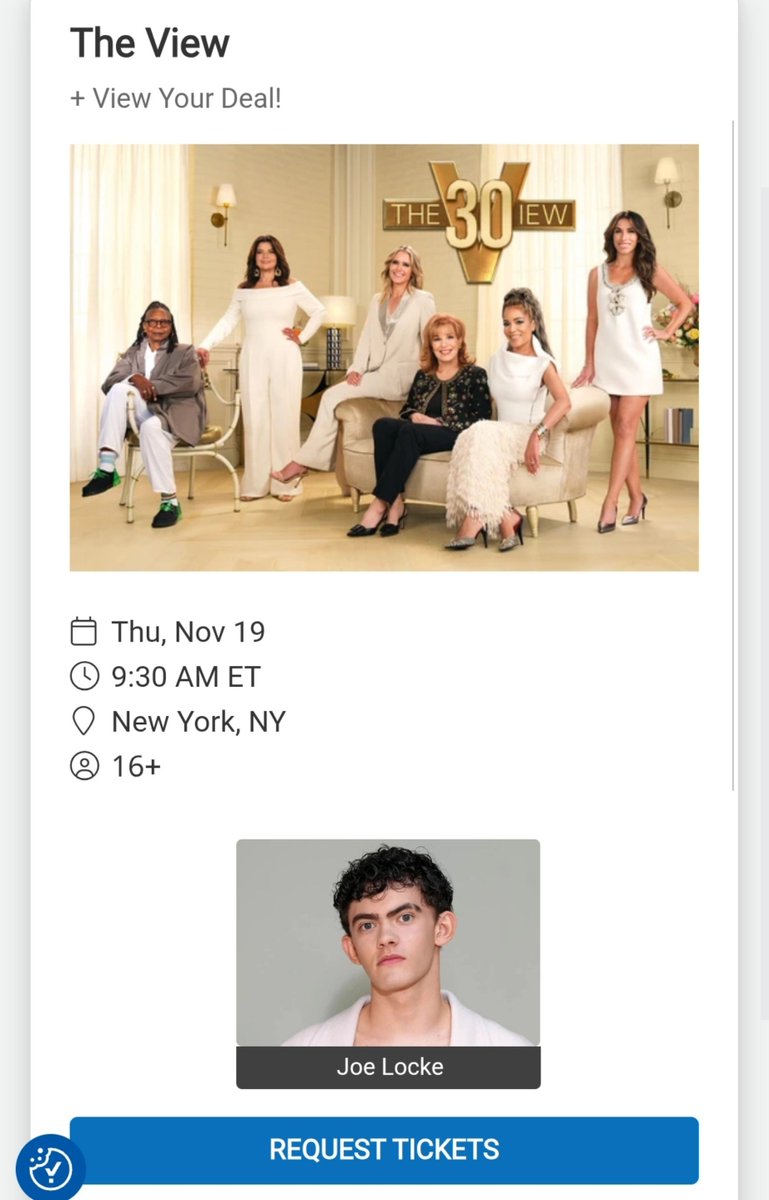 reiislocked's tweet photo. joe locke gonna be on the view again oh they love him bad 😭😭😭😭❤️ https://t.co/8g5sMPBcR2