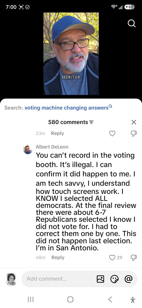 PanickedFoodie's tweet photo. 🚨 VOTING FRAUD ALERT 

There are reports coming from all over the US for people that use touch screens for voting, their Democrat selections are being automatically switched to Republican. 

PLEASE DOUBLE, TRIPLE CHECK YOUR SELECTIONS BEFORE SUBMITTING. 

https://t.co/tsey64nuah https://t.co/LojjniEdLI