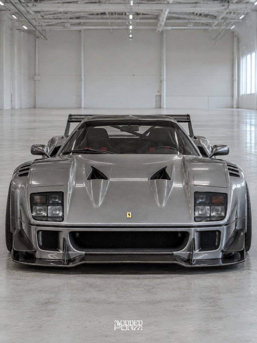 moddedform's tweet photo. Ferrari F40 ‘Liquid Titanium’ https://t.co/1Cgtn1DxsV