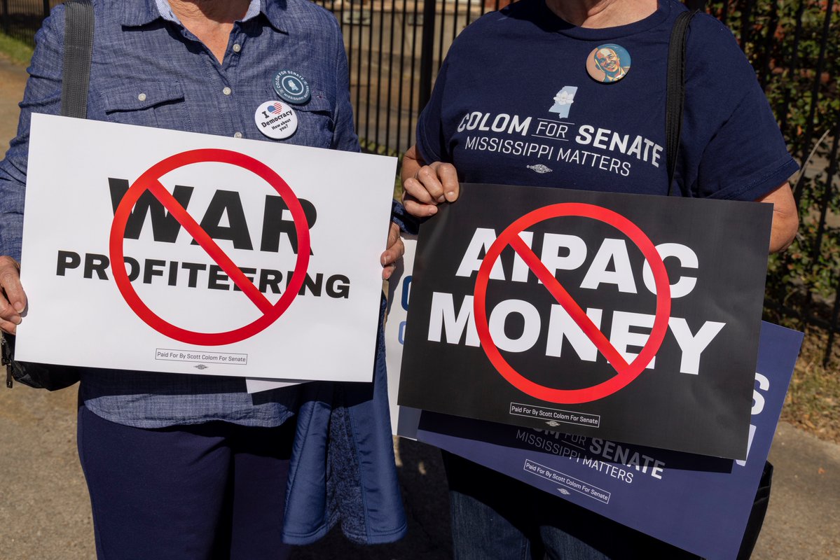 scott_colom's tweet photo. We were promised Mississippi first. But Cindy High Prices has put us last every chance she gets. Sheโs sold out our farmers, taken money from foreign special interests and let AI super PACs spend big to keep her in office.
And weโre supposed to keep believing she works for us? Nah. On November 3rd, weโre going in a new direction and putting a stop to this corruption thatโs costing our families.