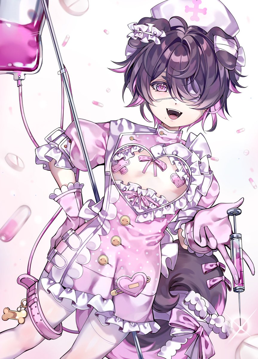 joeiwanko's tweet photo. I need a nurse to heal me... 💒💉

illust: @/fugu033
design: @/Rosyy666 https://t.co/7jQp5zychD