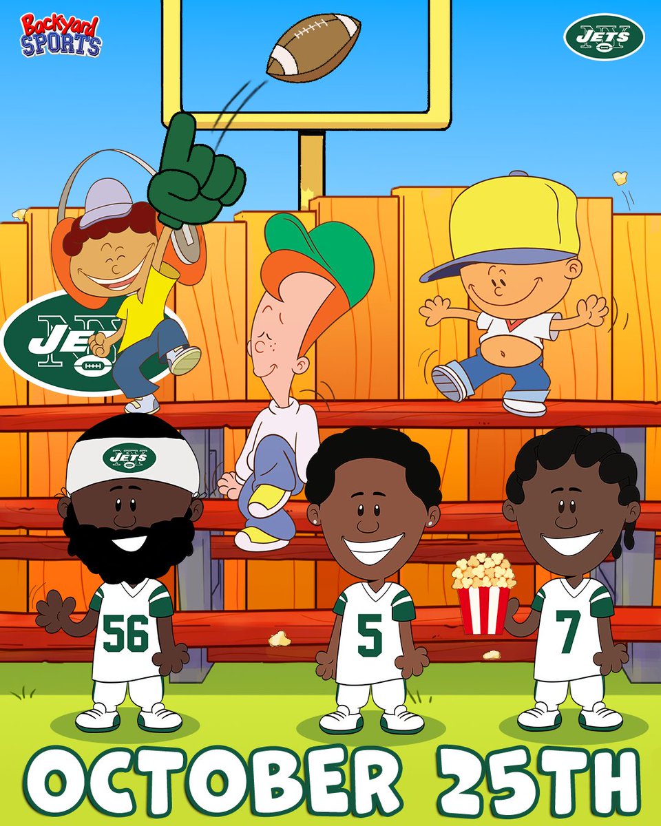 nyjets's tweet photo. the Classics collab you didn't know you needed 🔥

NYJ x Backyard Sports https://t.co/dteh6r9SlM