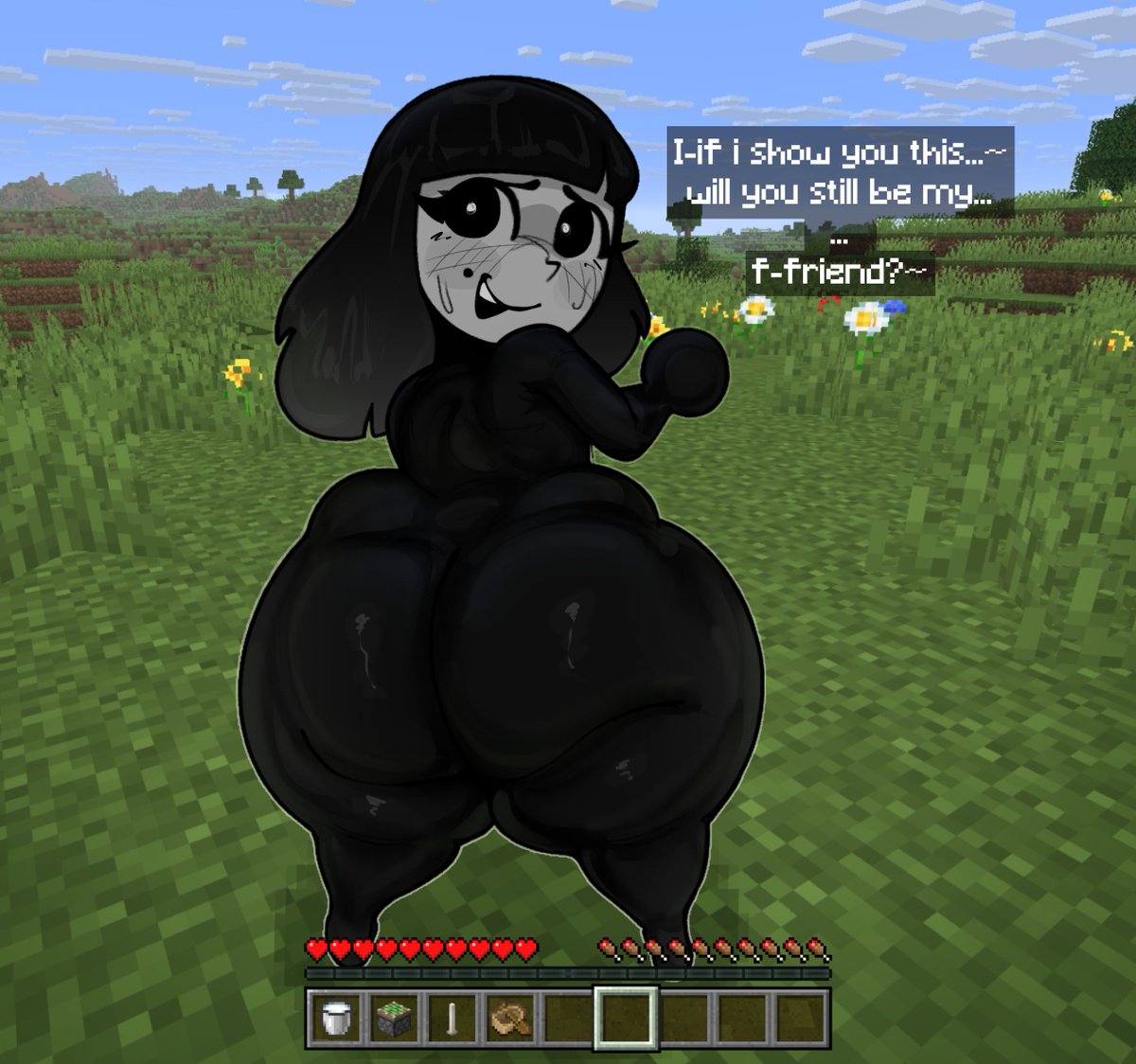 kopokofiart's tweet photo. minecraft horror mods arent as scary as they used to be https://t.co/Y7VbMEr1ua