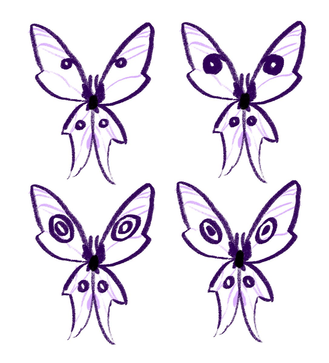 xcurrentxx's tweet photo. moth chooses which eyespot design she likes the best! https://t.co/xbtJjA2VDo
