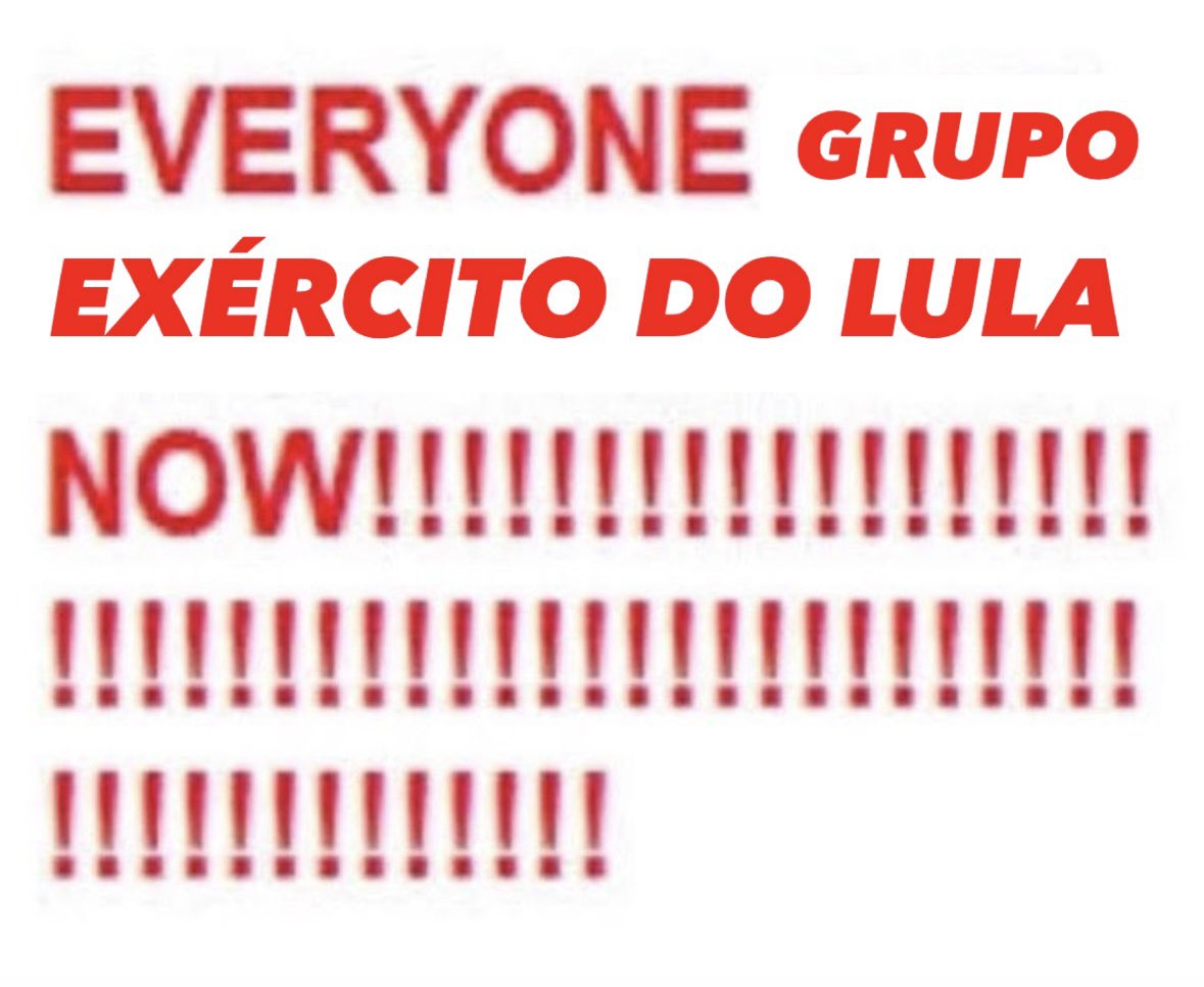thatimassa's tweet photo. urgente programa fomo zero entra no grupo exército do lula: https://t.co/6nH7743Wir https://t.co/uqbBjhVwq8