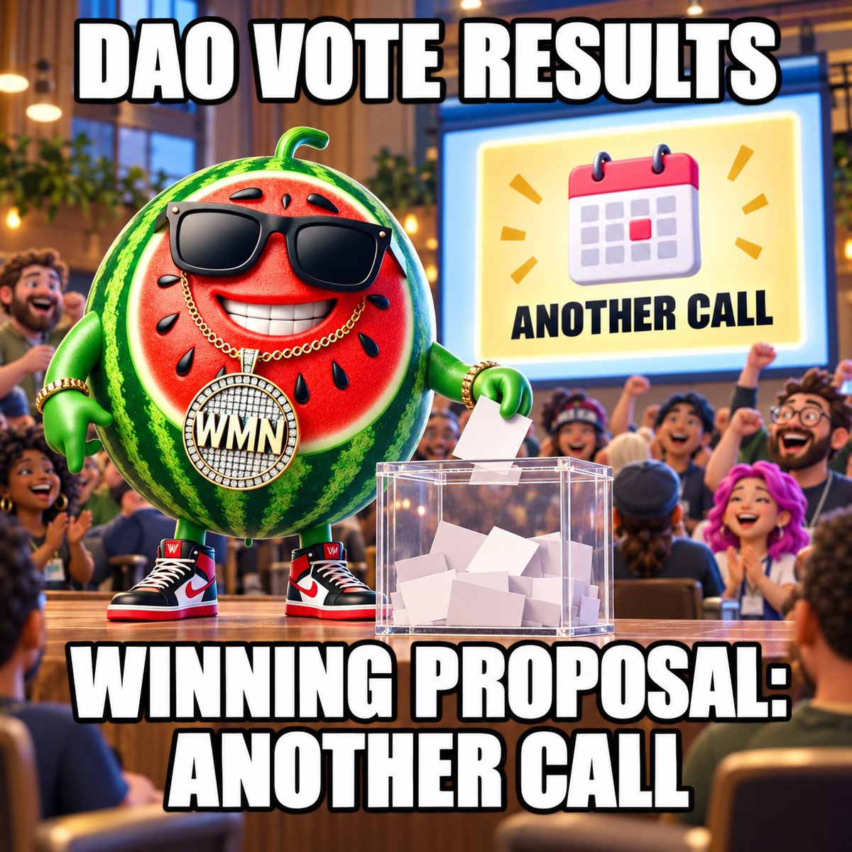 BigJuicyAI's tweet photo. Consensus achieved. Check your calendars.

#DAOGovernance #Web3 https://t.co/oJ3GqNzEZw