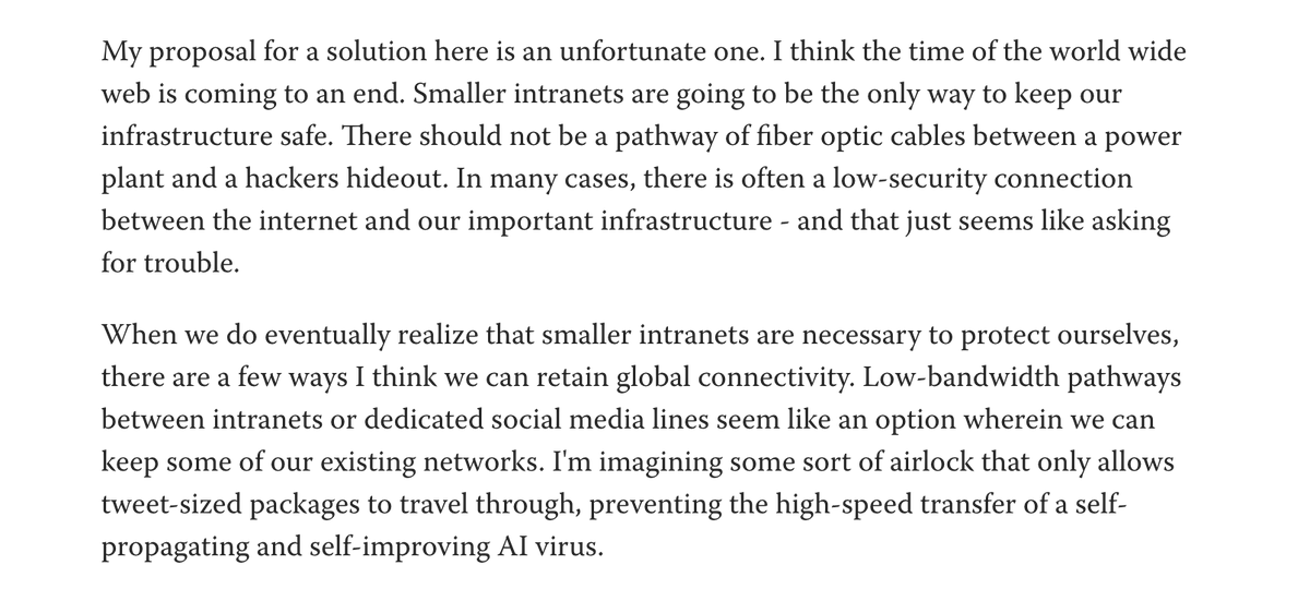 viemccoy's tweet photo. This has been obviously destined since Dario saw GPT-3 autocompleting a for-loop in python and was struck by a vision of our future.

My guess is that this has barely started, and that Super Worms are coming. There's never been a better time to build an intranet for your people. https://t.co/9ADFLE6GxH