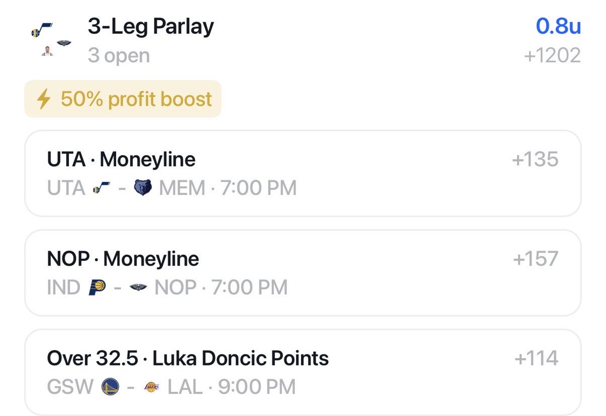 zigthekidd's tweet photo. NBA CARD 10/21/26🚨🚨🚨🚨

We were on complete fire yesterday so let’s keep the momentum. NOW WE GO. 

Bulls +10.5 2U -108
Bulls 7up early win ML 1U +350
Pelicans ML 1U +128
Miami ML 1U -118
Jazz ML 1U +108
Hawks ML 1U +112
Jazz ML/Pelicans ML/Luka Over 32.5 points .8U +1202

LETS FUCKIN ROCK TN. 😈😈😈