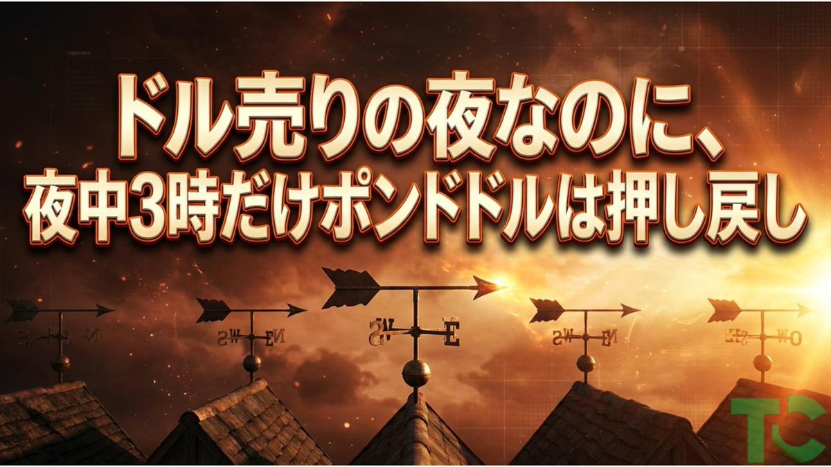 Compana_Doppio's tweet photo. 📕ドル売りの夜なのに、夜中3時だけポンドドルは押し戻し
昨日の高値1.3404まで上げたあと3時の足だけ逆向き。
→米国が湾岸の大使館員の退避を準備しているという報道。
中東の争いがまた強まる心配から原油と米国の金利が上がり、ドル売りが後退したんです。
米国とイランの協議は決着の日が見えないうちは残りやすい材料。