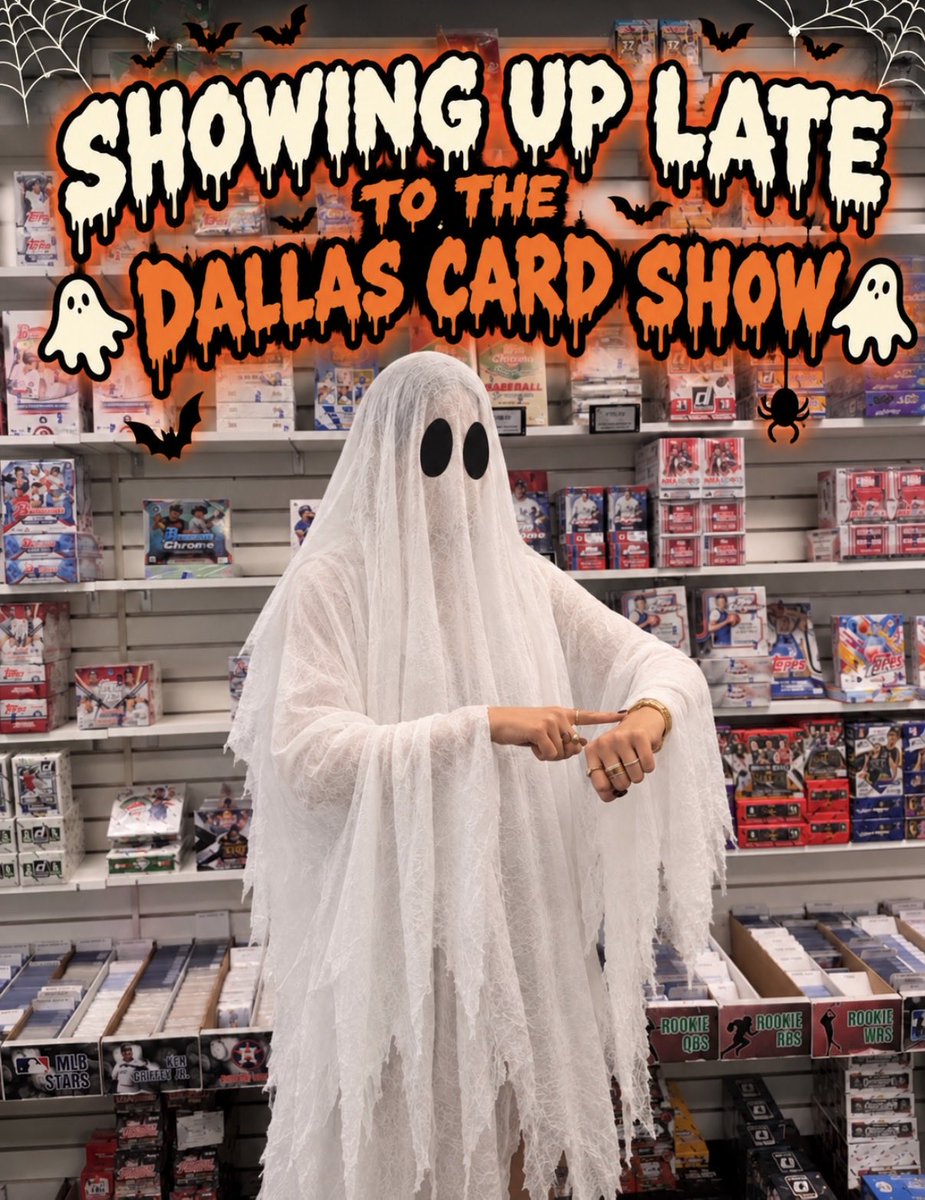 DallasCardShow's tweet photo. A few things we are ghosting this spooky season 👻❌ https://t.co/yfrVHDEx9K