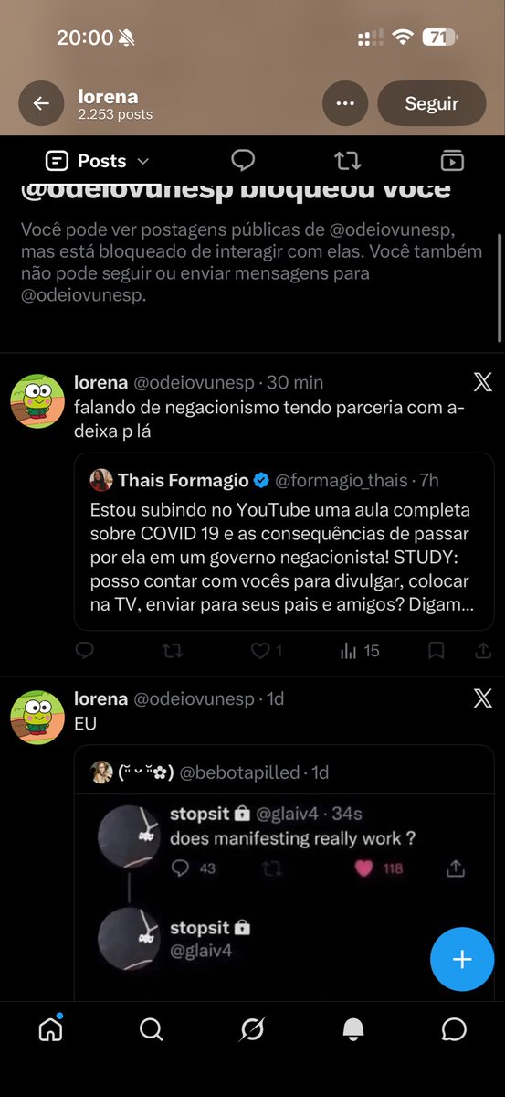 formagio_thais's tweet photo. É pra fuder mesmo: vem falar o que quer e me bloqueia? vou falar sobre isso pela última vez em claro e bom tom: MINHA POSTURA POLÍTICA é clara e todas as vezes que me posiciono corro um grande risco nos locais em que trabalho, dos alunos que tenho como professora autônoma. MAS EU NÃO TENHO MEDO! Agora, vocês querem que eu demita um funcionário ou encerre um CONTRATO por não se posicionar como EU? É crime eleitoral! Bolsaristas que não respeitam a democracia fazem isso! EU NÃO. Adoram crescer pra cima de nós, PROFESSORAS! Cansei de ficar quieta vendo vocês acharem que podem falar o que bem entendem. Que loucura! Em cima de um post super importante que fiz nesse momento.