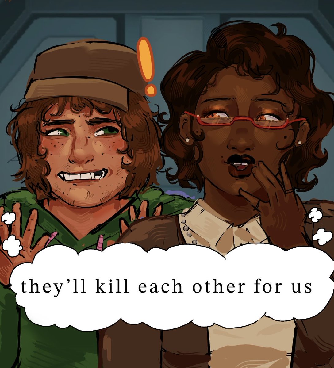 astranomaly's tweet photo. deleted scene trust #amongus #amongusshowfanart #amongusshow #camtain #purplexred #camtainfanart #trustworm https://t.co/EZEs5w9x7Q